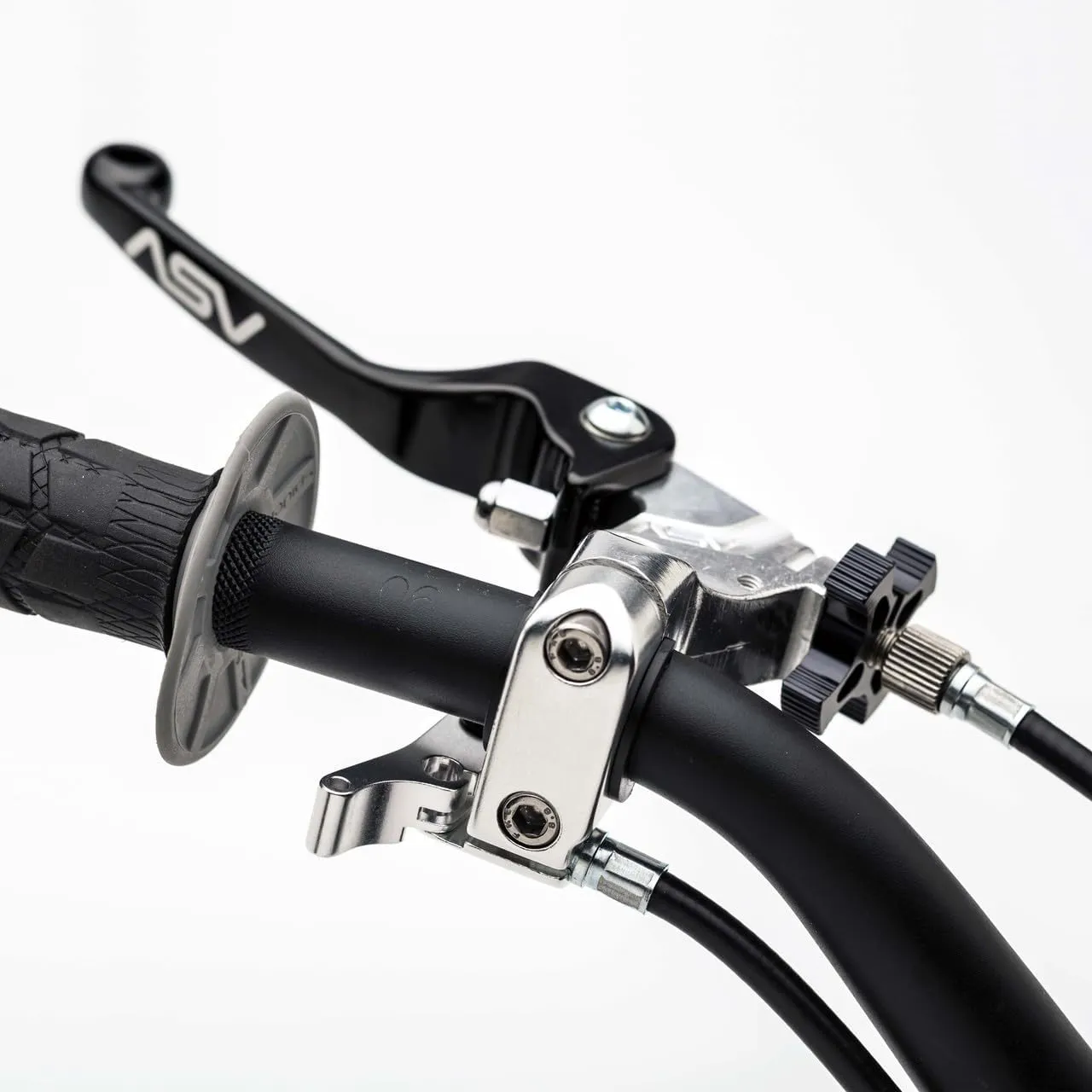 ASV Unbreakable F2 Off-Road Clutch Lever w/Hotstart Perch # CD F206SH - Black