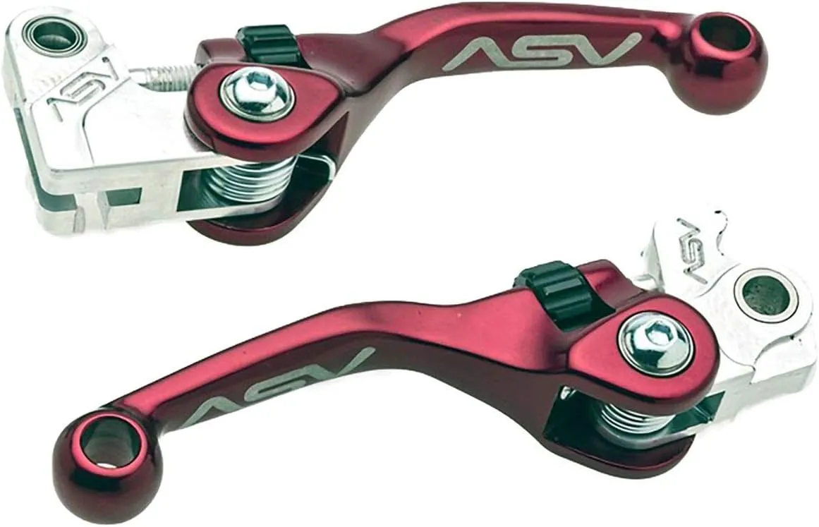 ASV Unbreakable F4 Clutch and Brake Lever Pack # BC F40702 - Shorty Red