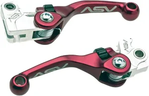 ASV Unbreakable F4 Clutch and Brake Lever Pack # BC F40702 - Shorty Red