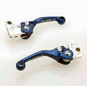 ASV Unbreakable F4 Clutch and Brake Lever Pack # BC F42303 - Shorty Blue
