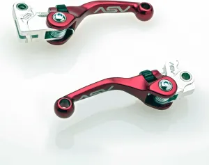 ASV Unbreakable F4 Clutch and Brake Lever Pack # BC F42303 - Shorty Red