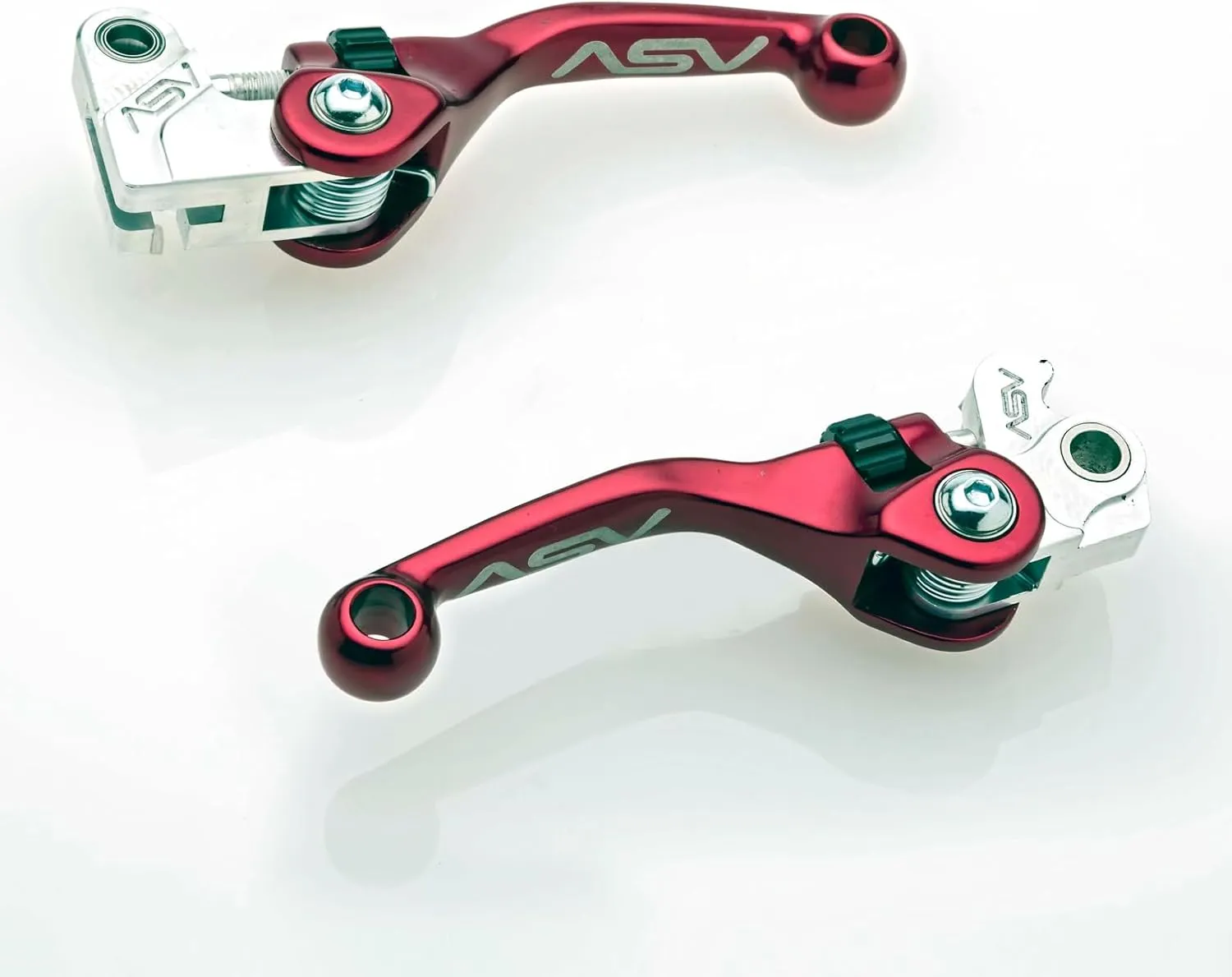 ASV Unbreakable F4 Clutch and Brake Lever Pack # BC F42303 - Shorty Red