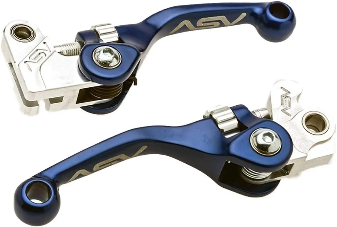 ASV Unbreakable F4 Clutch and Brake Lever Pack # BC F42727 - Shorty Blue