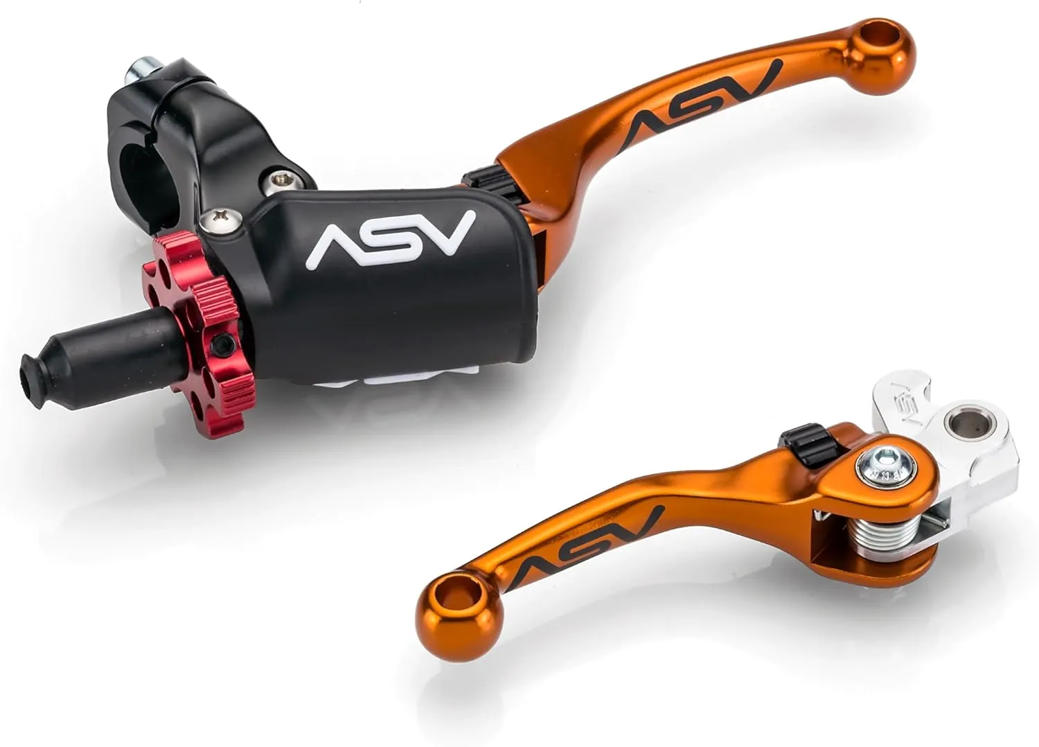ASV Unbreakable F4 Off-Road Clutch and Brake Lever w/PRO Perch # BC F40106PX - Orange