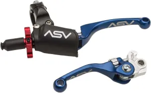 ASV Unbreakable F4 Off-Road Clutch and Brake Lever w/PRO Perch # BC F41506PX - Blue