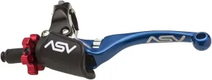 ASV Unbreakable F4 Off-Road Clutch Lever w/PRO Hotstart Perch # CD F406PH - Blue