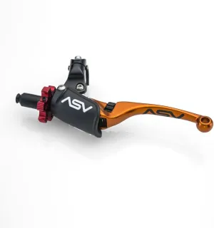 ASV Unbreakable F4 Off-Road Clutch Lever w/PRO Hotstart Perch # CD F406PH - Orange