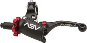 ASV Unbreakable F4 Off-Road Clutch Lever w/PRO Hotstart Perch # CD F406PH - Shorty Black