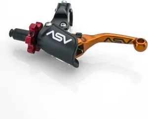ASV Unbreakable F4 Off-Road Clutch Lever w/PRO Hotstart Perch # CD F406PH - Shorty Orange
