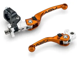 ASV Unbreakable F4 Quad ATV Clutch and Brake Lever w/Perch # BCF4A106SX - Orange
