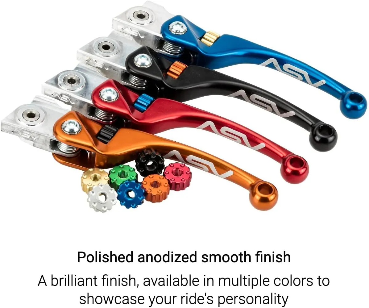 ASV Unbreakable F4 Quad ATV Clutch Lever # CD F409 - Shorty Orange