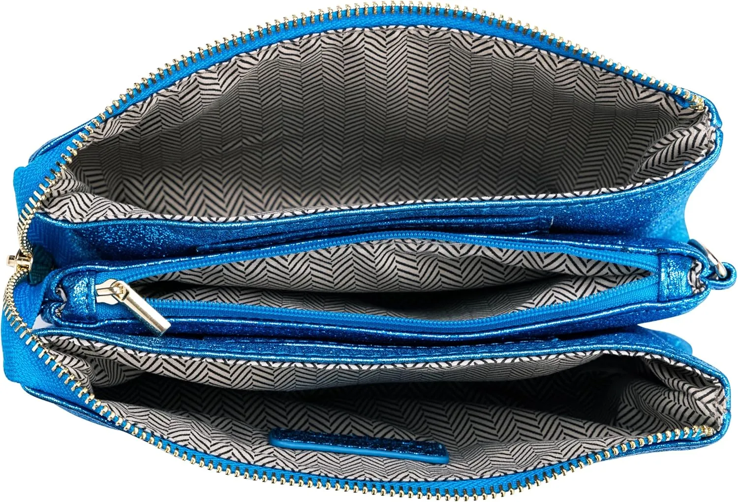 B BRENTANO Vegan Leather Multi-Pocket Crossbody Purse/Clutch with Card Slots, Removable Wristlet & Adjustable Shoulder Strap