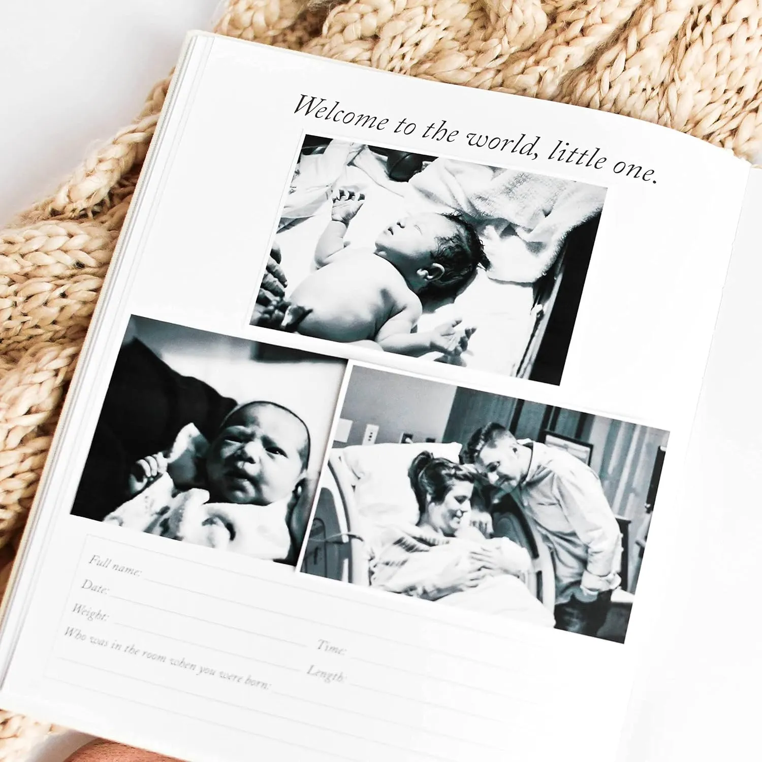 Baby First Year Book - Heirloom Keepsake Baby Memory Book to Record Important Milestones, Favorite Photos & More - Pregnancy Books (Cream,112 Pages)