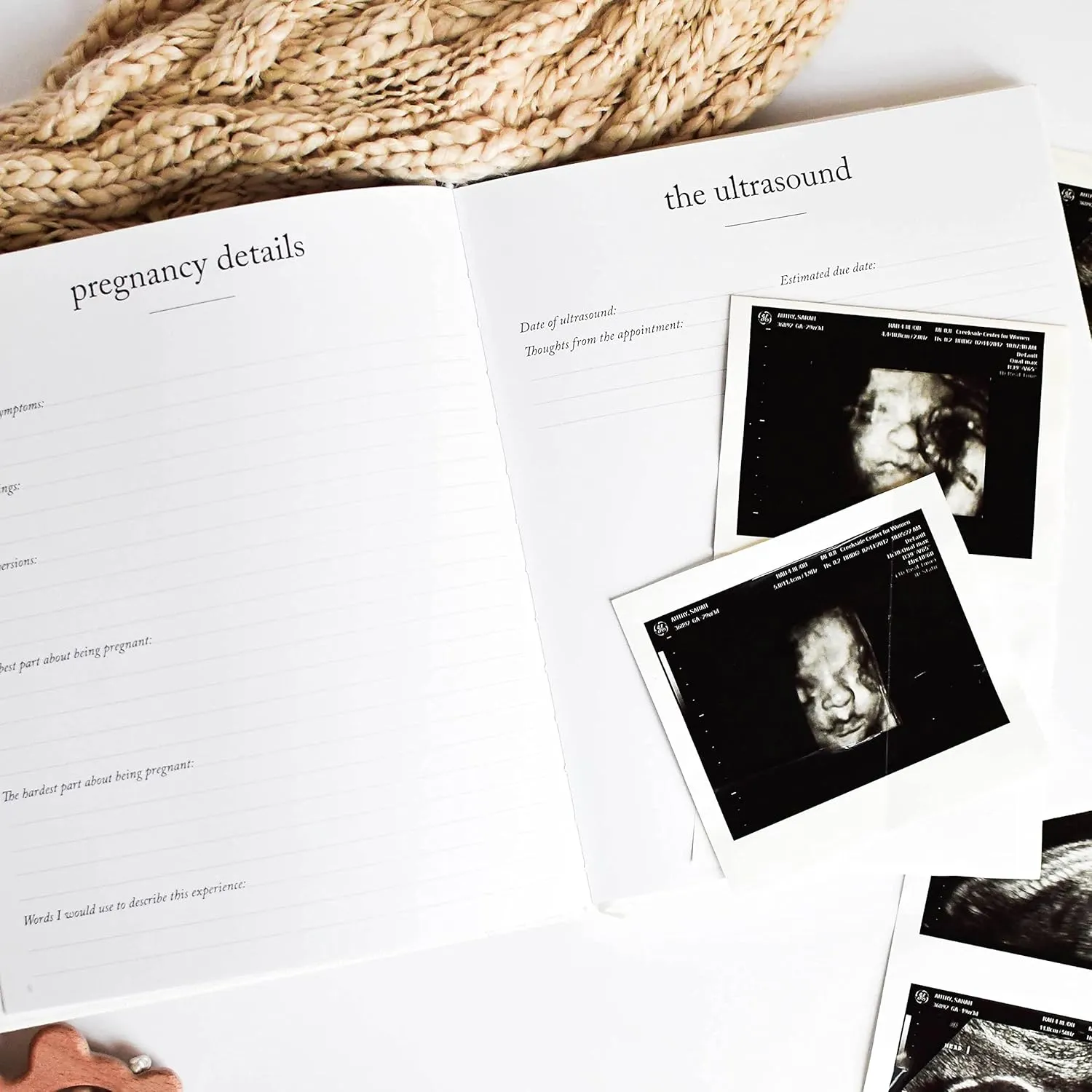 Baby First Year Book - Heirloom Keepsake Baby Memory Book to Record Important Milestones, Favorite Photos & More - Pregnancy Books (Cream,112 Pages)