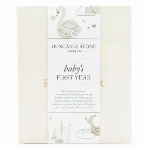 Baby First Year Book - Heirloom Keepsake Baby Memory Book to Record Important Milestones, Favorite Photos & More - Pregnancy Books (Cream,112 Pages)