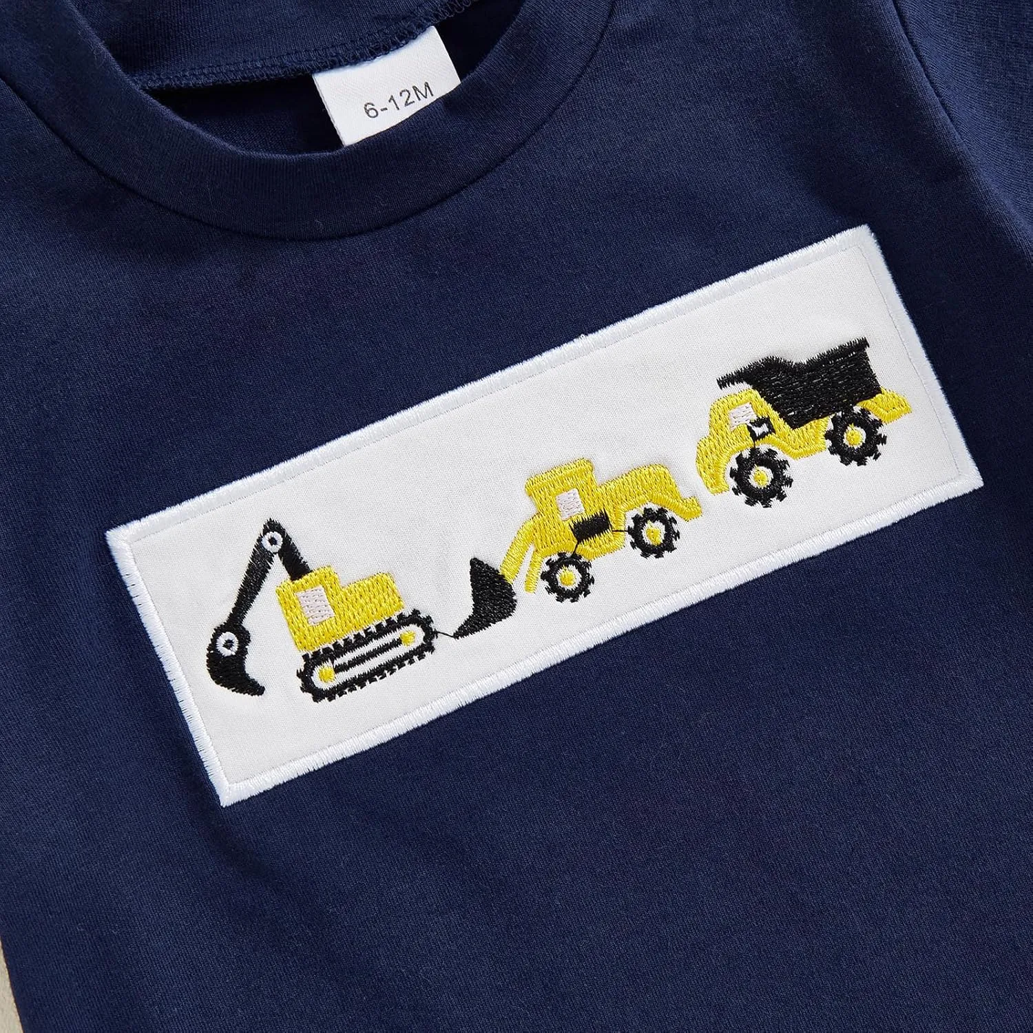 Baby Toddler Boy Summer Clothes Tractor Embroidery Short Sleeve T-shirt Plaid Shorts Set 6M 12M 18M 2T 3T 2Pcs Outfit