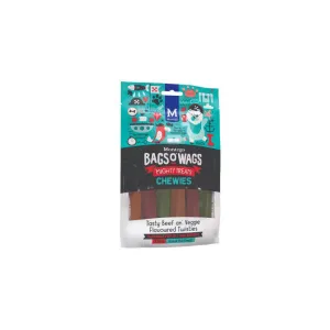 Bags O' Wags Chewies Beef & Veggie Sticks Dog Treats 120g