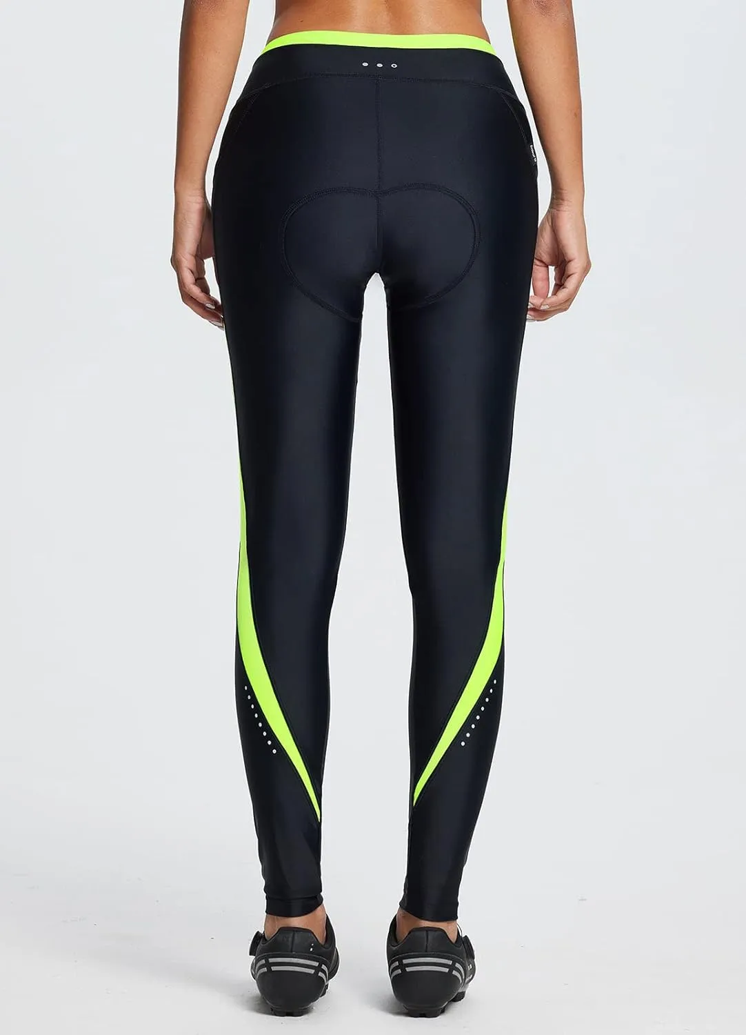 baleaf Women's Bike Pants 4D Padded Cycling Tights High Waisted Bicycle Clothes Pockets Biking Apparel UPF 50 