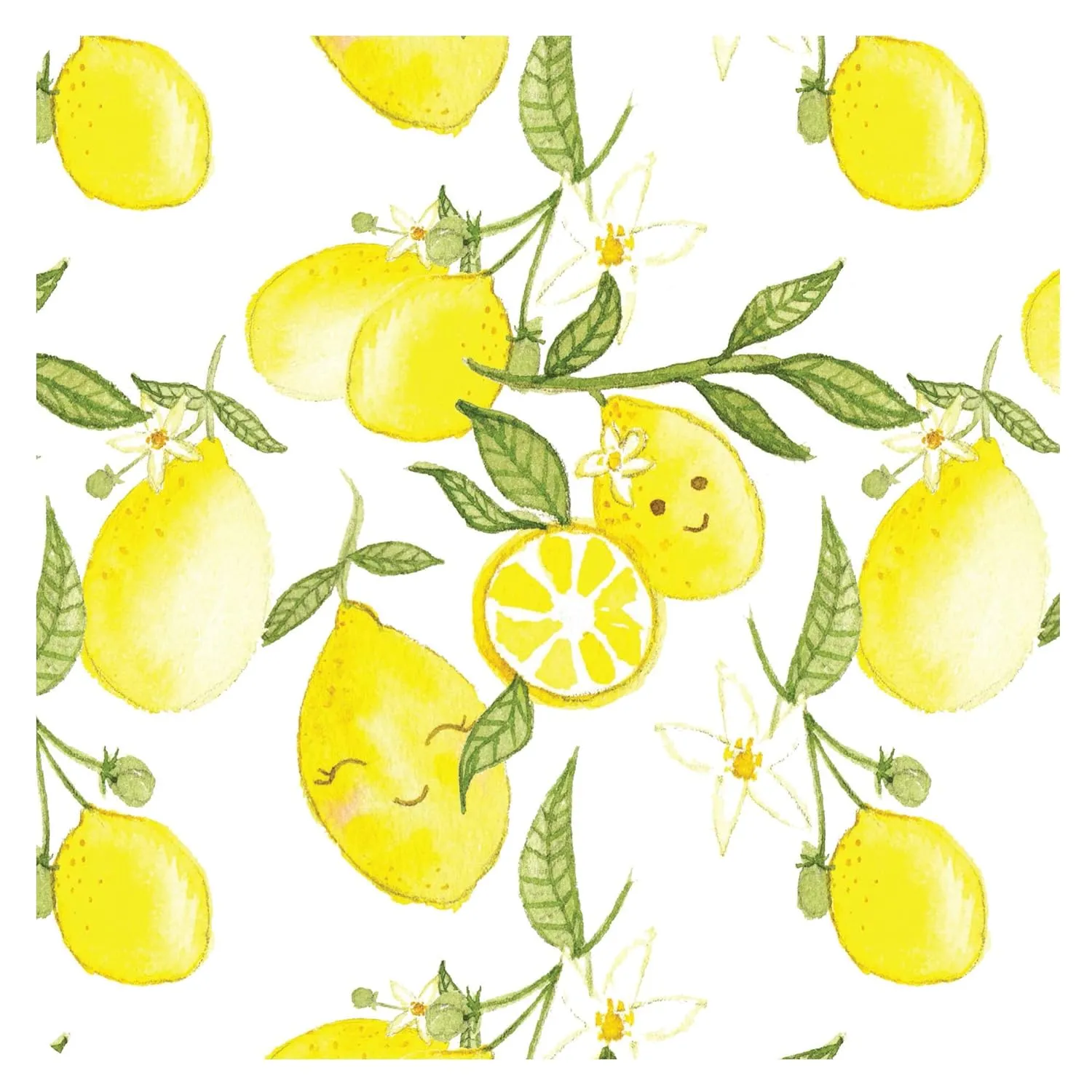 BapronBaby Fresh Lemon Wet Dry Bag - Waterproof Two Zipper Pockets - Reusable for Mealtime, Diapers, Stroller, Snacks, Swimsuits - Machine Washable - 11" x 9"