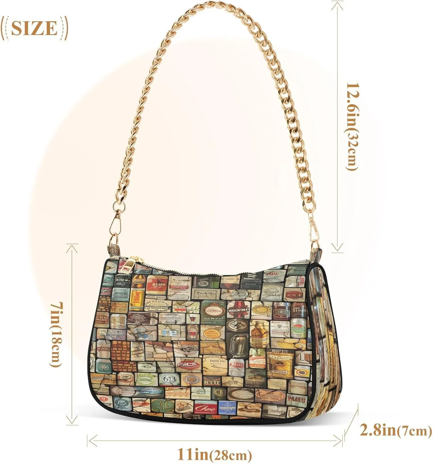 Beach Scene Cats Cute Clutch Purses for Women, Crossbody Bag