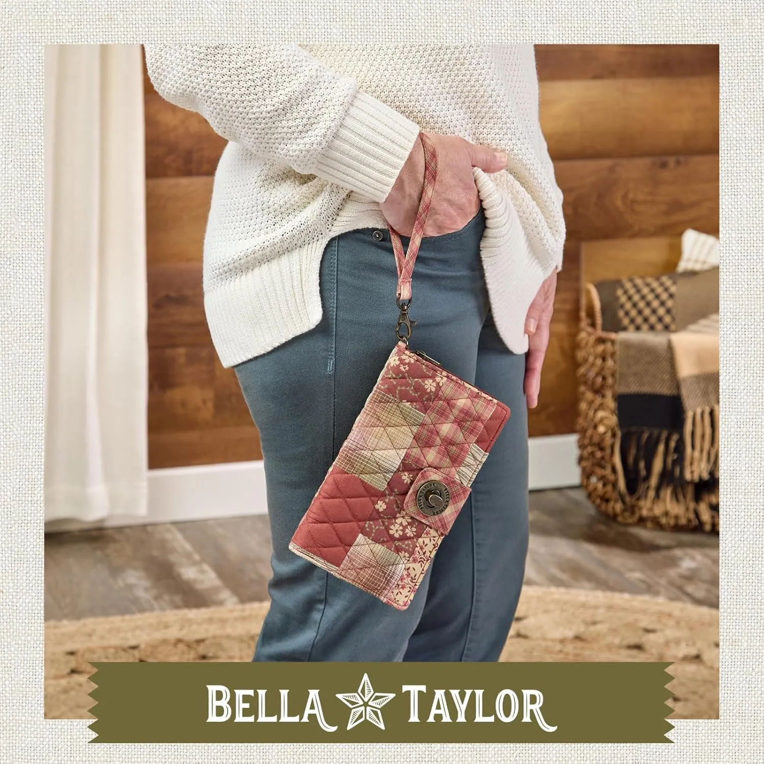 Bella Taylor Cash System Wallet for Envelope Budgeting - RFID Protected - Cash Stuffing Wallet with Detachable Wristlet
