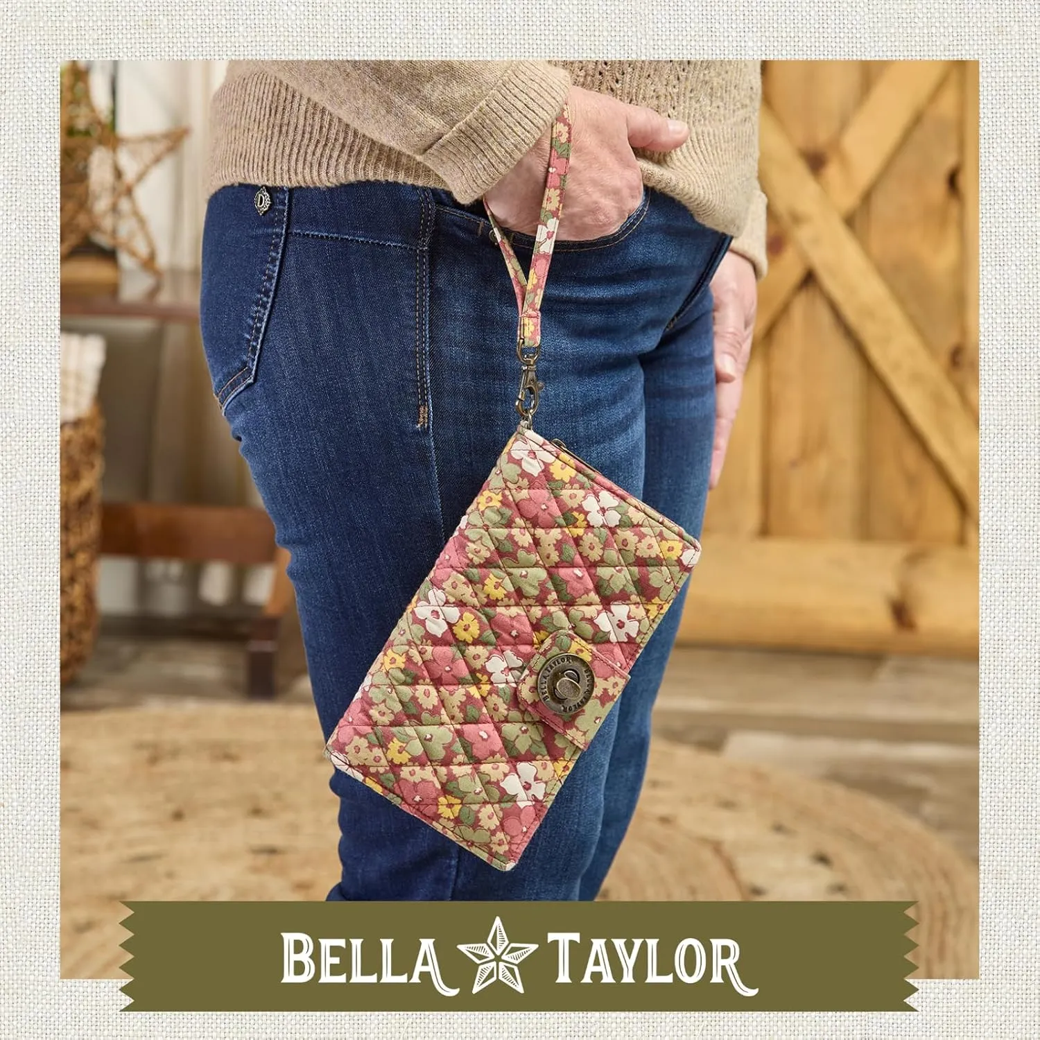 Bella Taylor Cash System Wallet for Envelope Budgeting - RFID Protected - Cash Stuffing Wallet with Detachable Wristlet