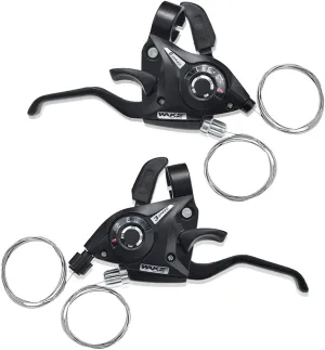 BESNIN Shifter and Brake Combo 1 Pair 3x8 24Speed Speed Left/Right Brake Shifter Lever Set for Most of Bike (3x8 24speed)
