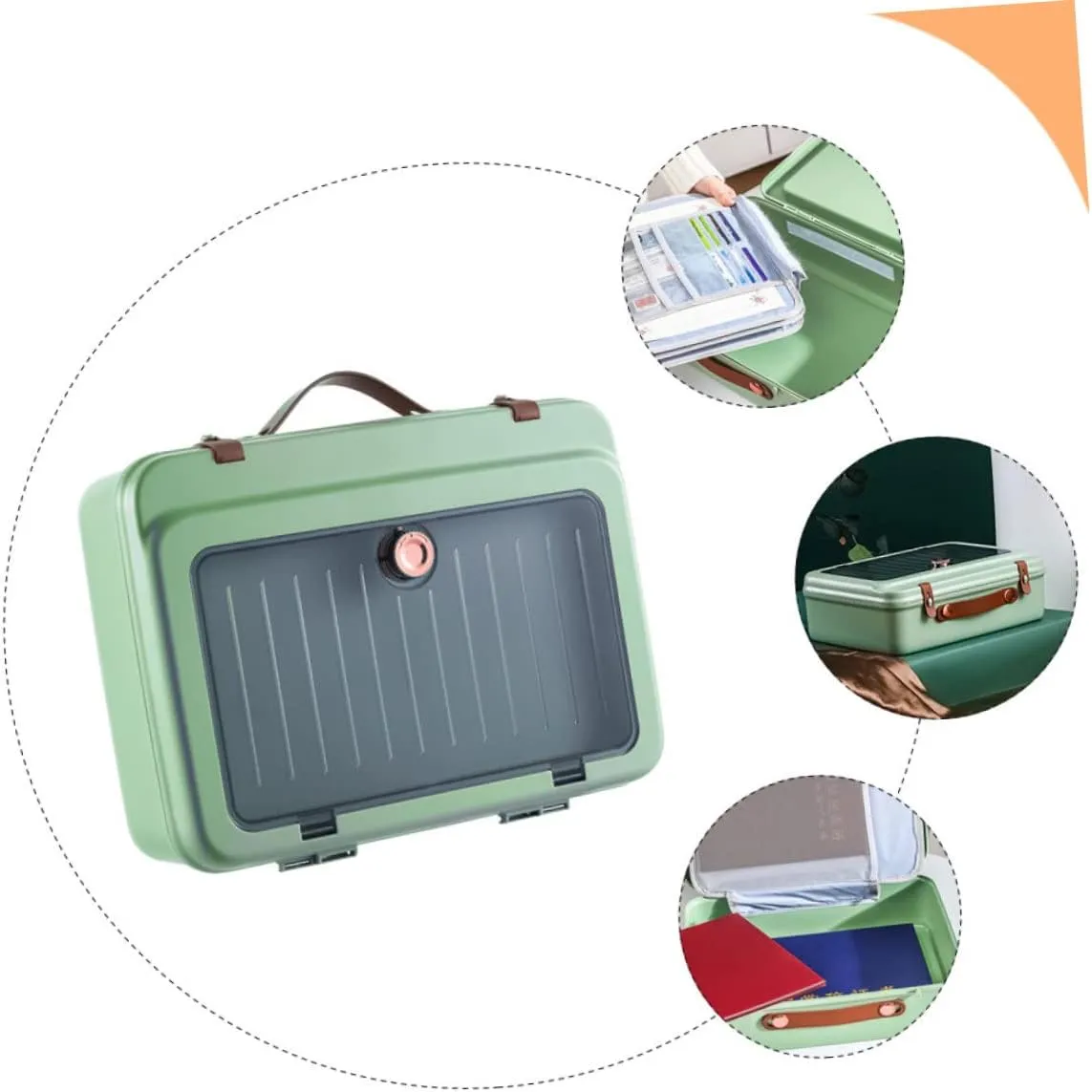 BESTYASH Id Storage Bag Organizer Bag for Files Certificates Documents Multi-layer Folder Case