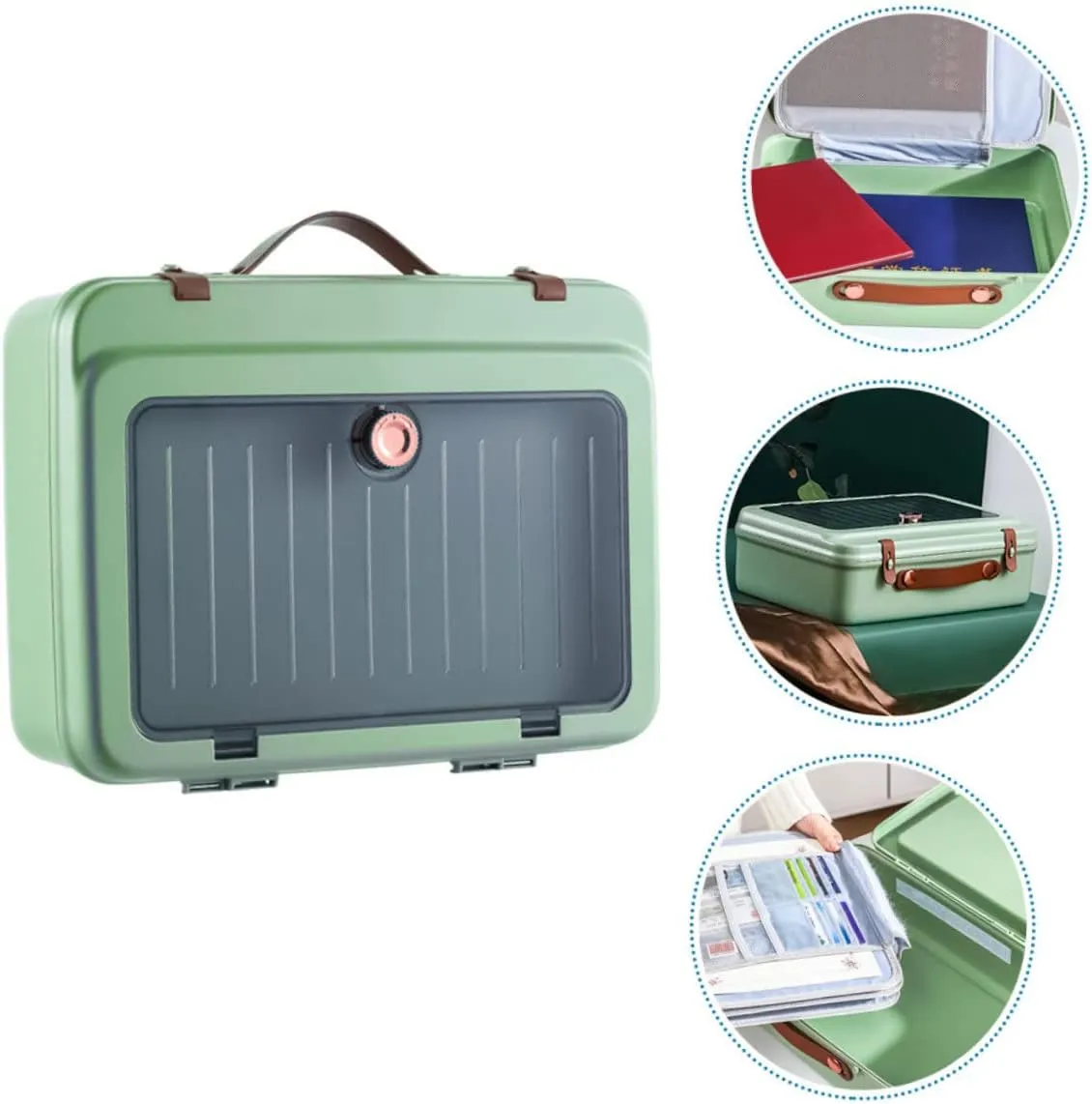 BESTYASH Id Storage Bag Organizer Bag for Files Certificates Documents Multi-layer Folder Case