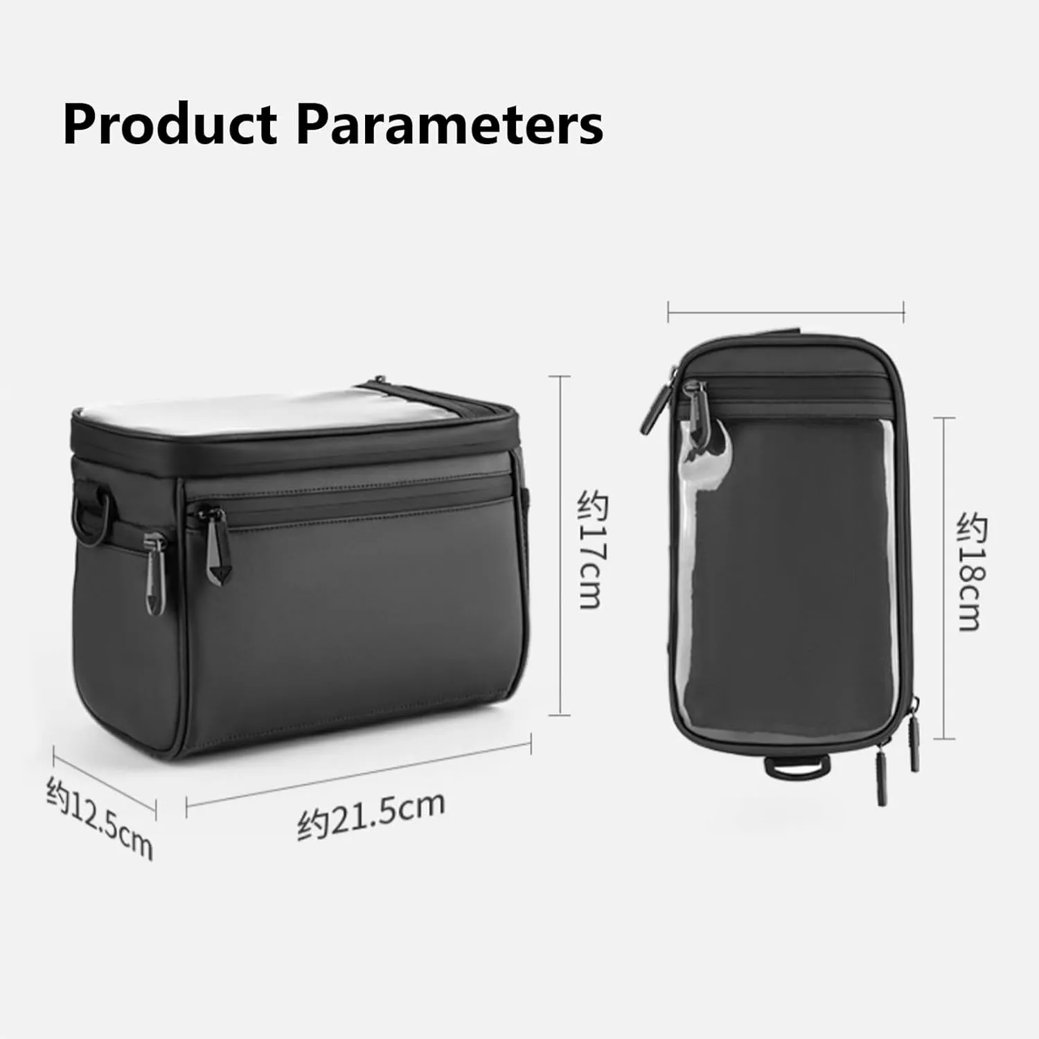 Bicycle Handlebar Bag for Scott Roxter/Spark/Voltage/Addict/Foil Waterproof Dustproof Bicycle Phone Bag Wear Resistant Bicycle Bag Cycling Accessories,A