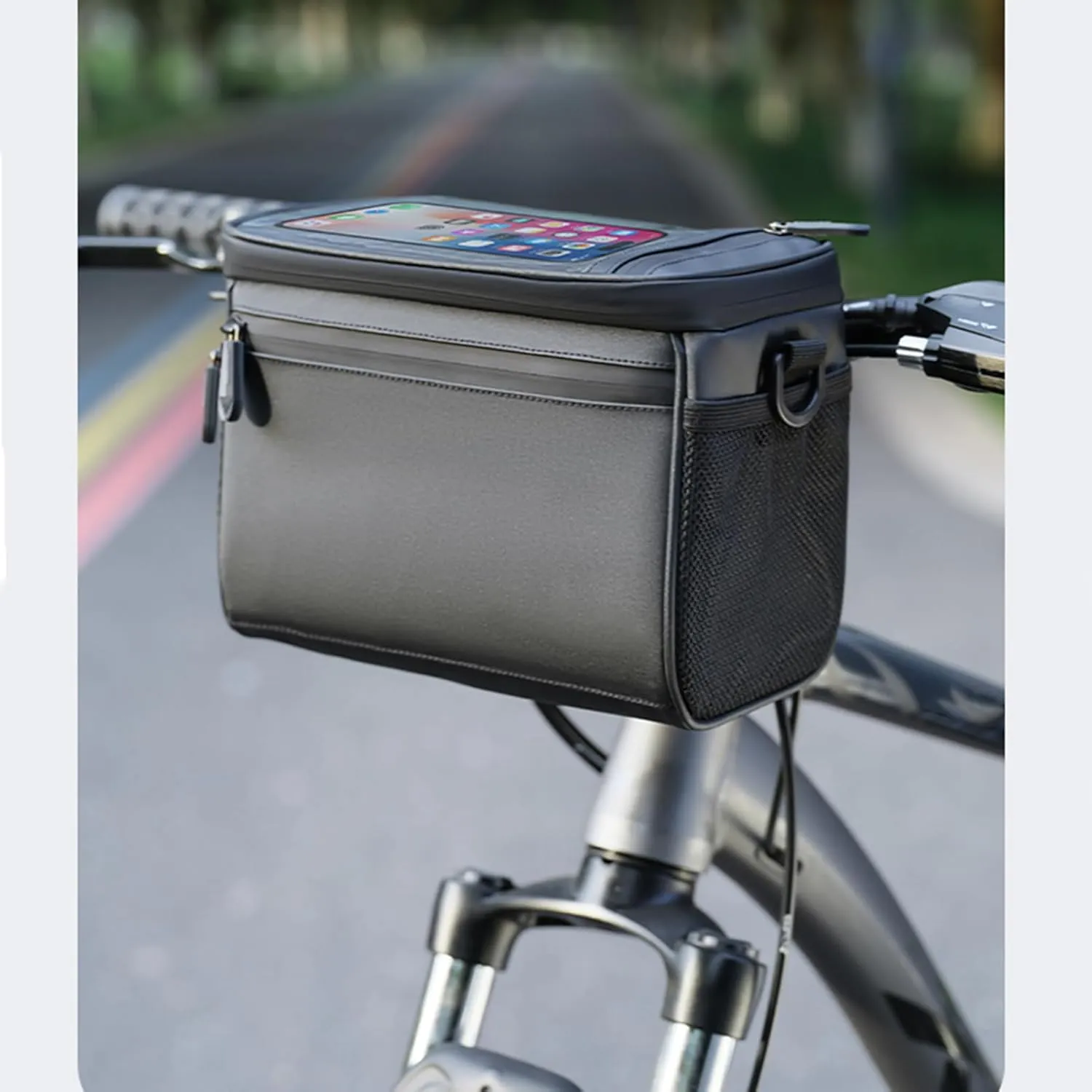 Bicycle Handlebar Bag for Scott Roxter/Spark/Voltage/Addict/Foil Waterproof Dustproof Bicycle Phone Bag Wear Resistant Bicycle Bag Cycling Accessories,A
