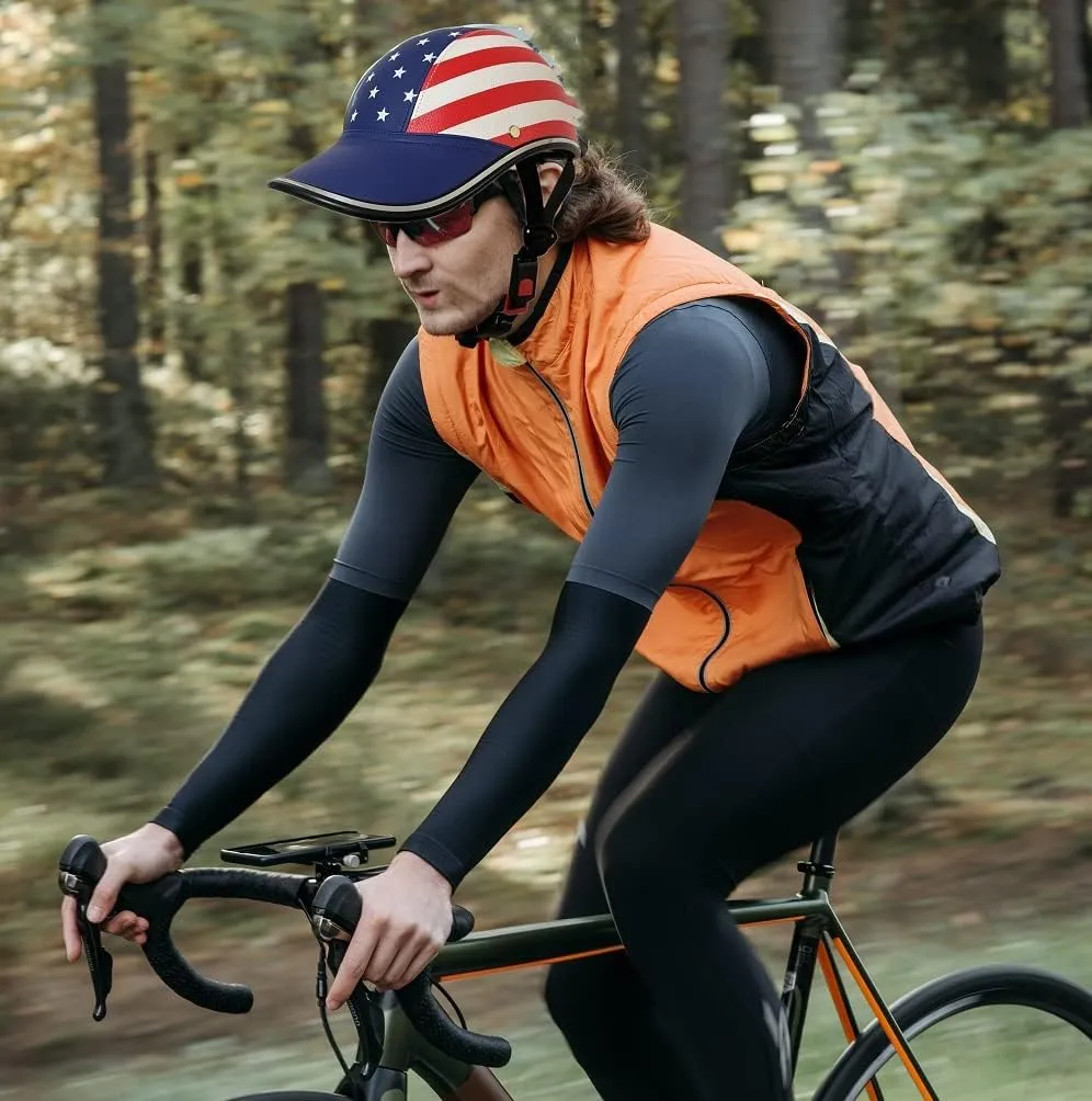 Bicycle Helmet for Adults Small/Large PU Bike Helmet for Women and Men Adjustable Safe 10 Colors Baseball Cap Sunshade 21.7-24.4 INCH Bike Cycling Helmets with 12PCs Reflective Sticker