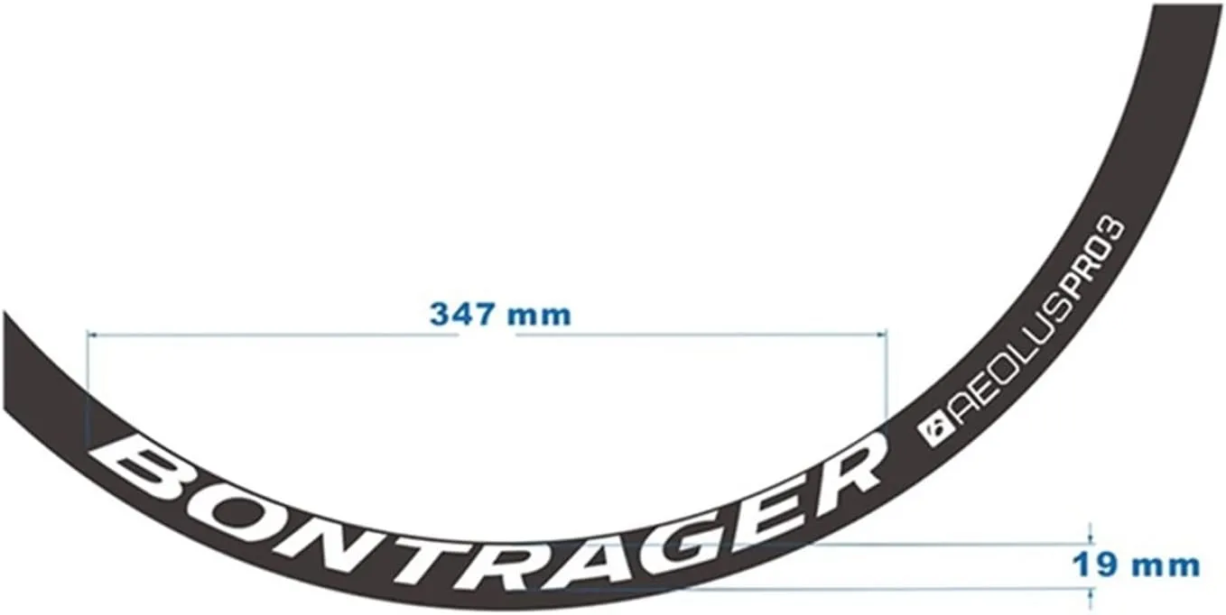 Bicycle Wheel Sticker BON-TRA-GER AEO-LUS PRO3 Road Bike Knife Ring Rim Wheel Group Sticker 30mm Rim Height
