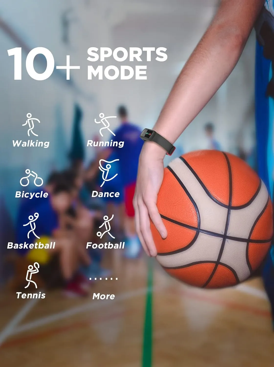 BIGGERFIVE Vigor Kids Fitness Tracker for Girls & Boys Ages 5-15, Kids Watch with IP68 Waterproof, Pedometer, Activity Tracker with Heart Rate & Sleep Monitor, Calorie & Step Counter Watch