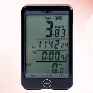 Bike Computer Wired Waterproof Backlight with Digital LCD Display for Outdoor Cycling and Fitness Multi Function