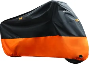 Bike Cover for 1 or 2 Bikes Outdoor Waterproof Bicycle Covers Rain Sun UV Dust Wind Proof with Storage Bag, 420D Heavy Duty Bike Covers for Mountain Road Electric Bike