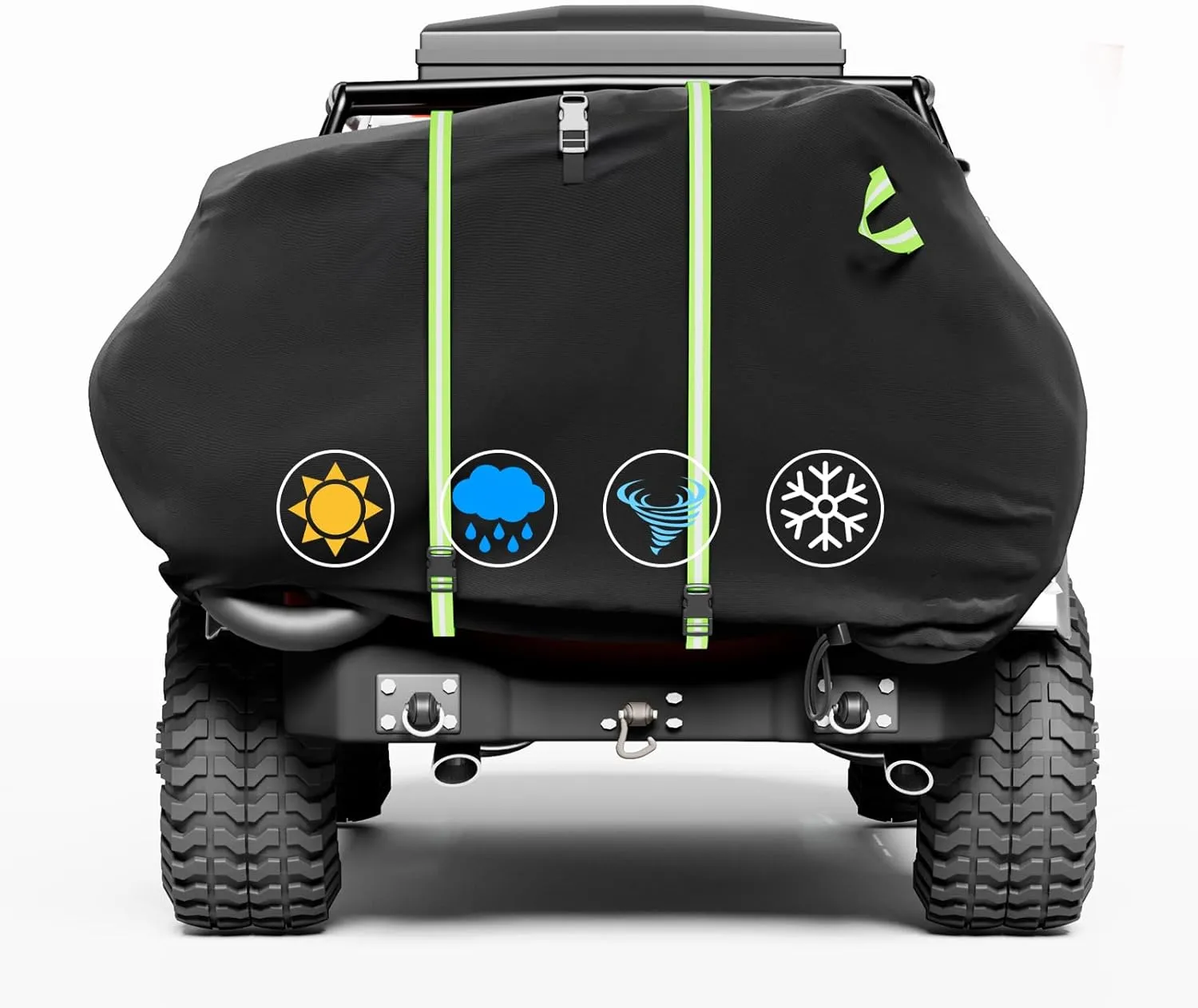 Bike Cover for Transport 2 Bikes, 600D Bike Covers for 2 Bikes on Rear Bike Rack Waterproof & Windproof Bike Rack Covers for 2 Bikes on Hitch Travel