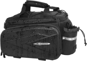 Bike Rear Rack Bag Bicycle Trunk Bag Handbag Shoulder Bag Reflective Waterproof 10L Storage Luggage Bag Rear Seat Cargo Bag