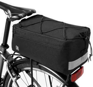 Bike Rear Seat Bag, Large-Capacity Carrier Trunk Bag with Reflective Strip Handbag Insulation Bag Pannier for Bicycle for Outdoor Traveling Hunting