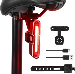 Bike Tail Light Powerful & Rechargeable - Waterproof, Multiple Modes, Quick Release Mounts, DON PEREGRINO Bicycle Lights
