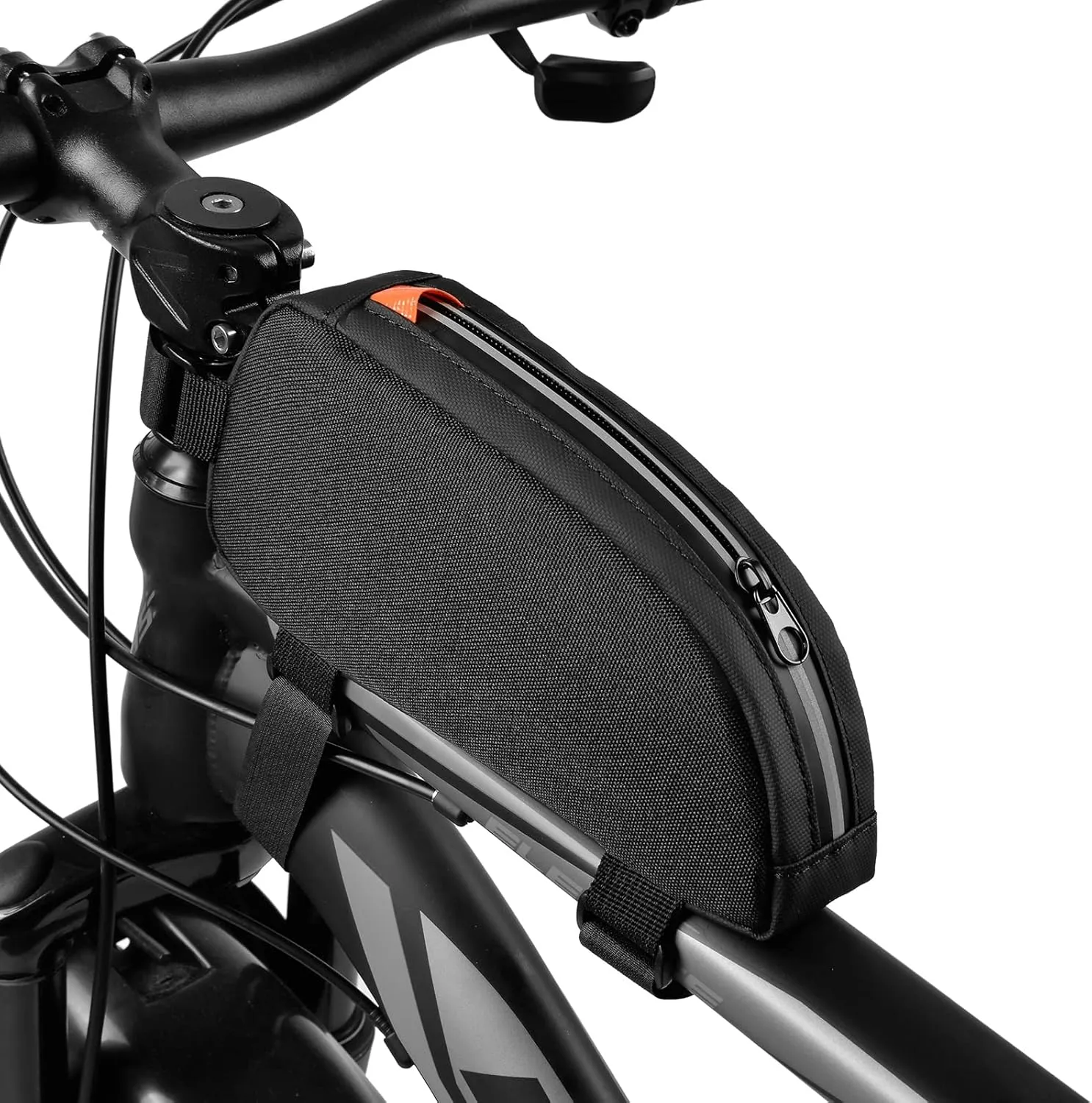 Bike Top Tube Bag Waterproof Bicycle Front Frame Bag Top Tube Bike Pouch for Road Mountain Bicycle Outdoor Cycling Travel Hiking