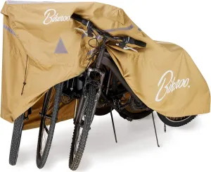 Bikeroo Bike Cover for Transport on Rack - Waterproof Rain Tent for Mountain, Beach Cruiser & Road Bikes - XXL Size, Storage for 3 Bicycles