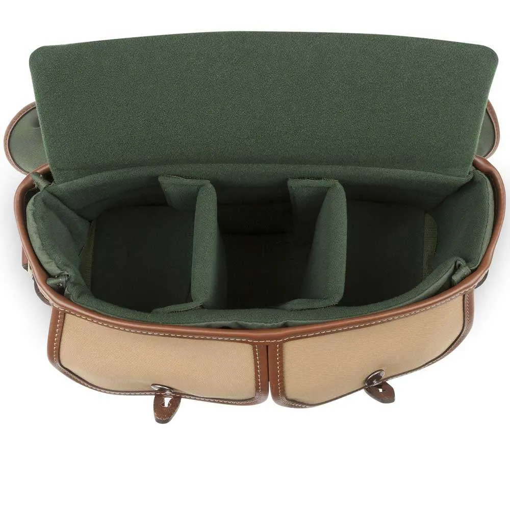 Billingham Hadley Small Pro Shoulder Bag - Khaki Canvas Tan Leather