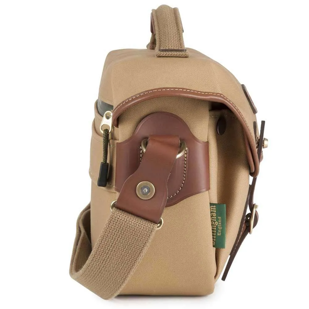 Billingham Hadley Small Pro Shoulder Bag - Khaki Canvas Tan Leather