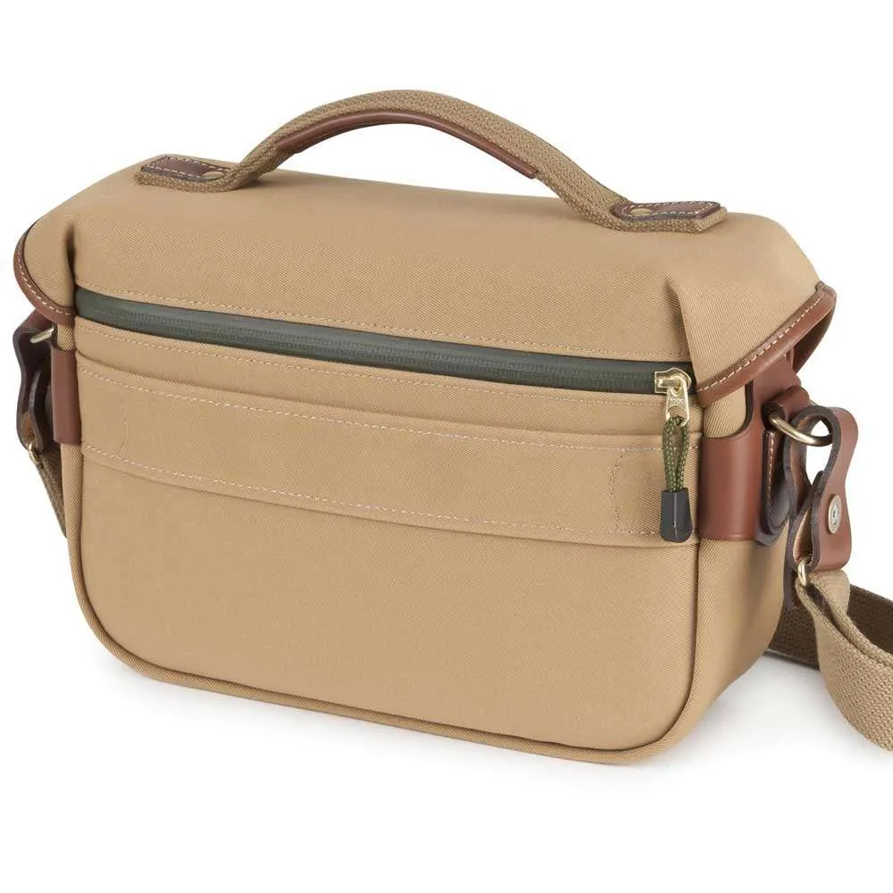 Billingham Hadley Small Pro Shoulder Bag - Khaki Canvas Tan Leather