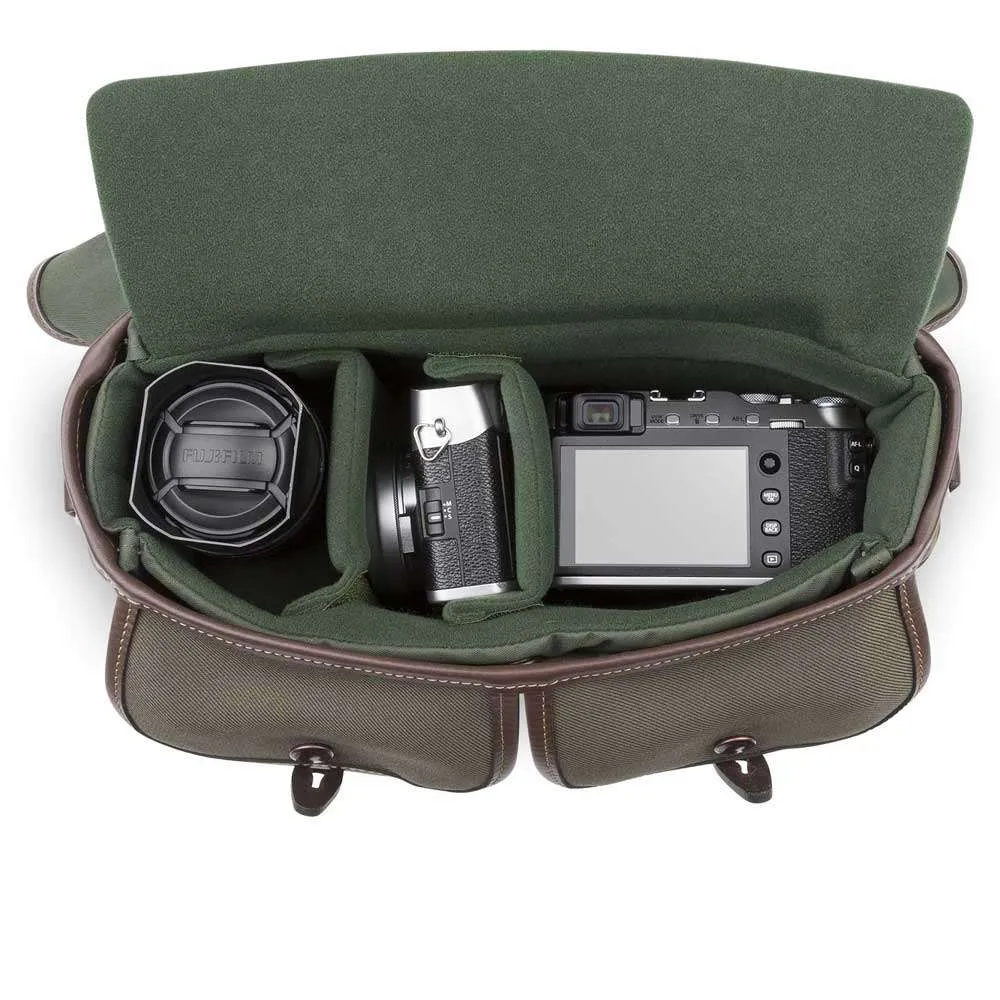Billingham Hadley Small Pro Shoulder Bag - Sage FibreNyte Chocolate Leather