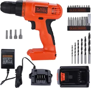 BLACK DECKER 20V MAX POWERECONNECT Cordless Drill/Driver   30 Piece Bits and Drivers Kit (LD120VA)