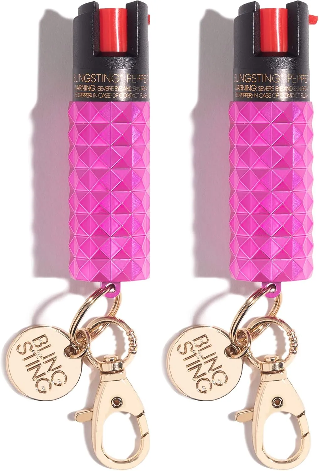 BLINGSTING Pepper Spray Maximum OC Strength Self Defense Spray for Women, 12 ft Spray Range & UV Dye