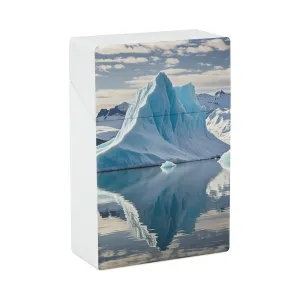 Blue Iceberg Cigarette Case Premium Waterproof Cigarette Box Hard Cigar Protective Cover Box Portable Cigarette Holder Compact and Lightweight Design for Travel Outdoor