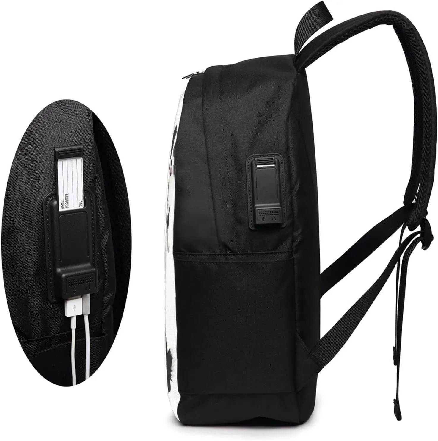 Border Collie Dog Travel Laptop Backpack - Durable Business Laptops Backpack with USB Charging Port